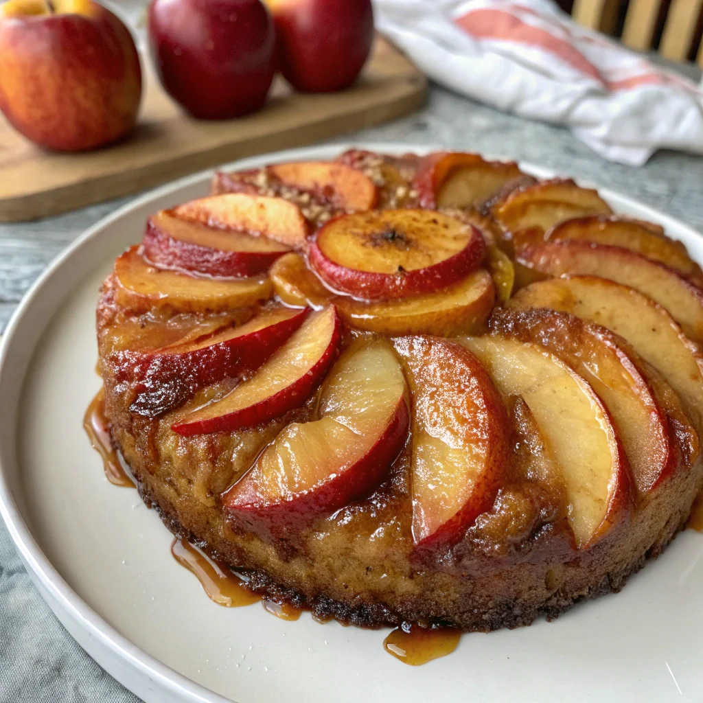 Delicious Apple Upside Down Cake – A Sweet Twist on a Classic Fall Dessert!