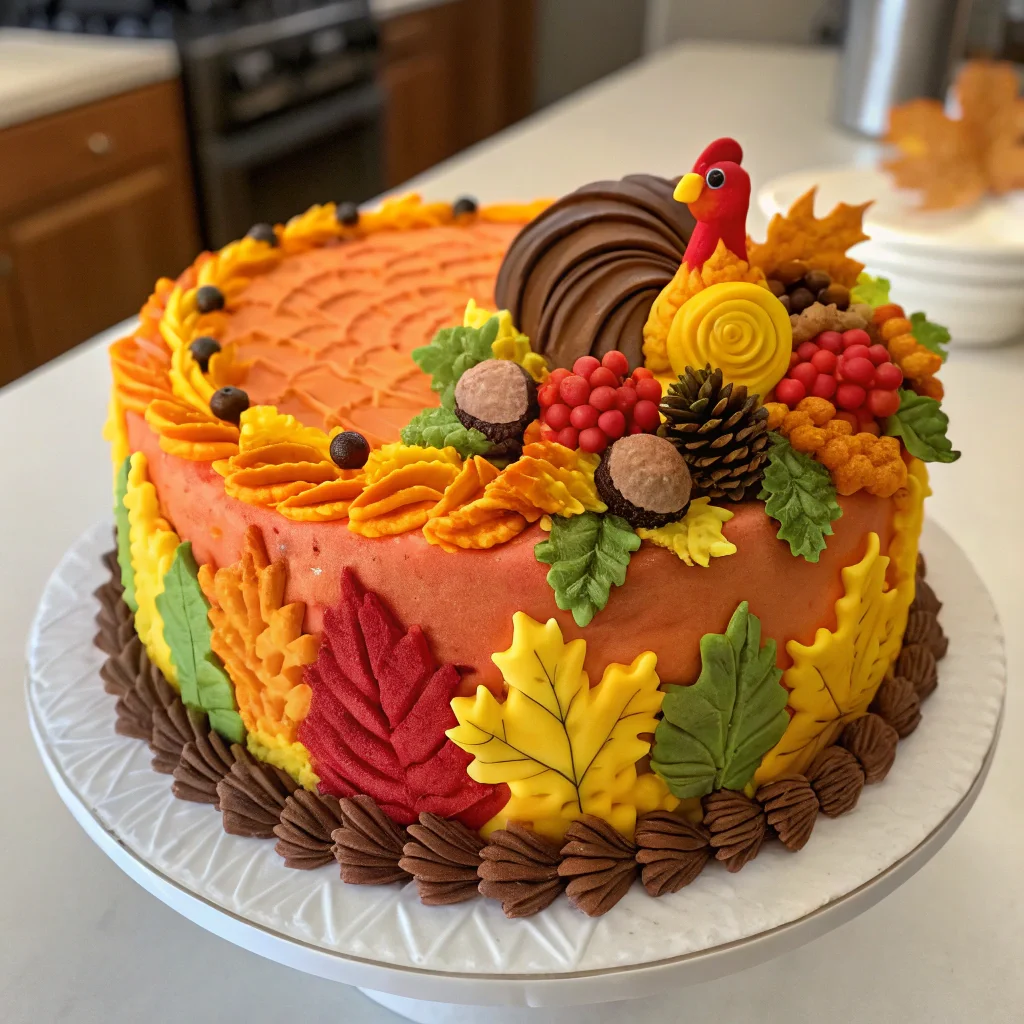 Delicious Thanksgiving Cake – The Perfect Dessert for Your Holiday Feast!