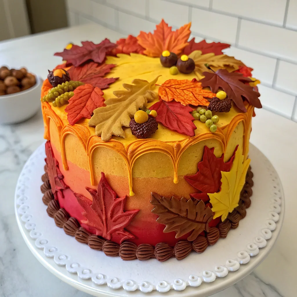 fall cake designs