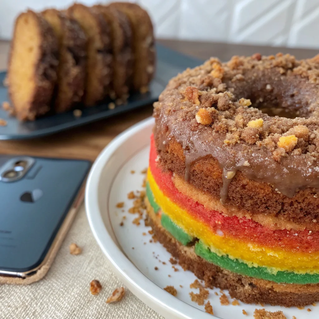 Apple Cider Donut Cake – A Moist and Flavorful Fall Dessert with a Crunchy Cinnamon Topping! 1 apple cider donut cake