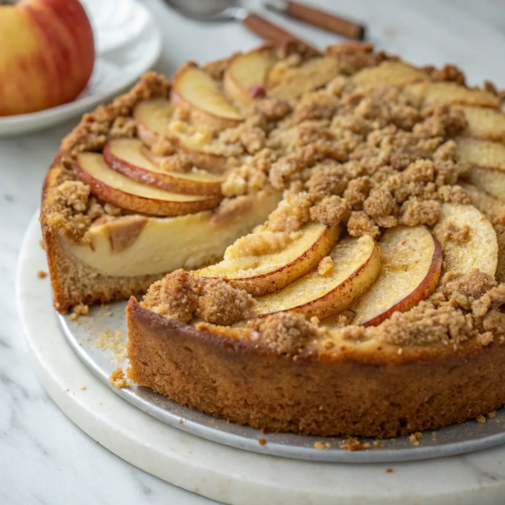 Apple Cinnamon Streusel Cake