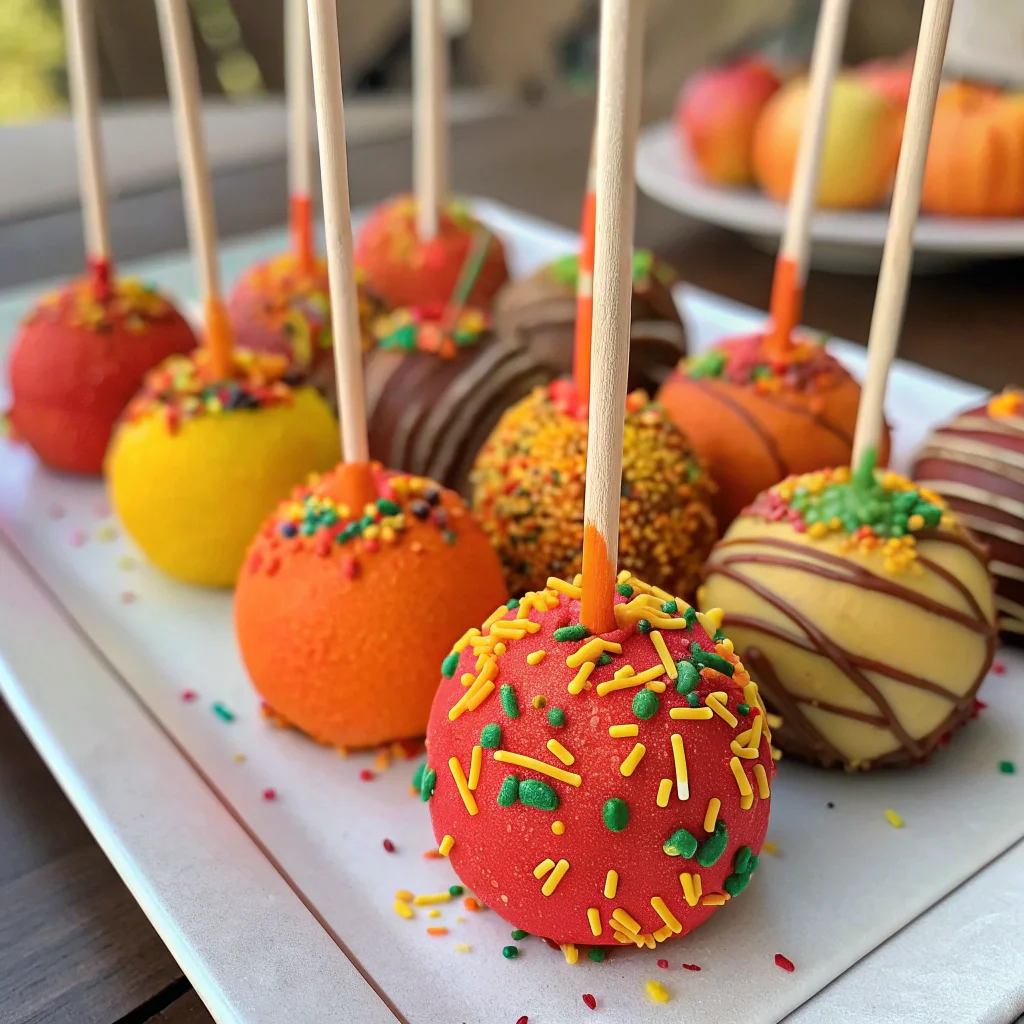 Festive Fall Cake Pops – Fun, Colorful Dessert Idea with a Halloween Twist! 1 fall cake pops