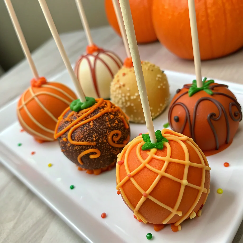 pumpkin cake pops