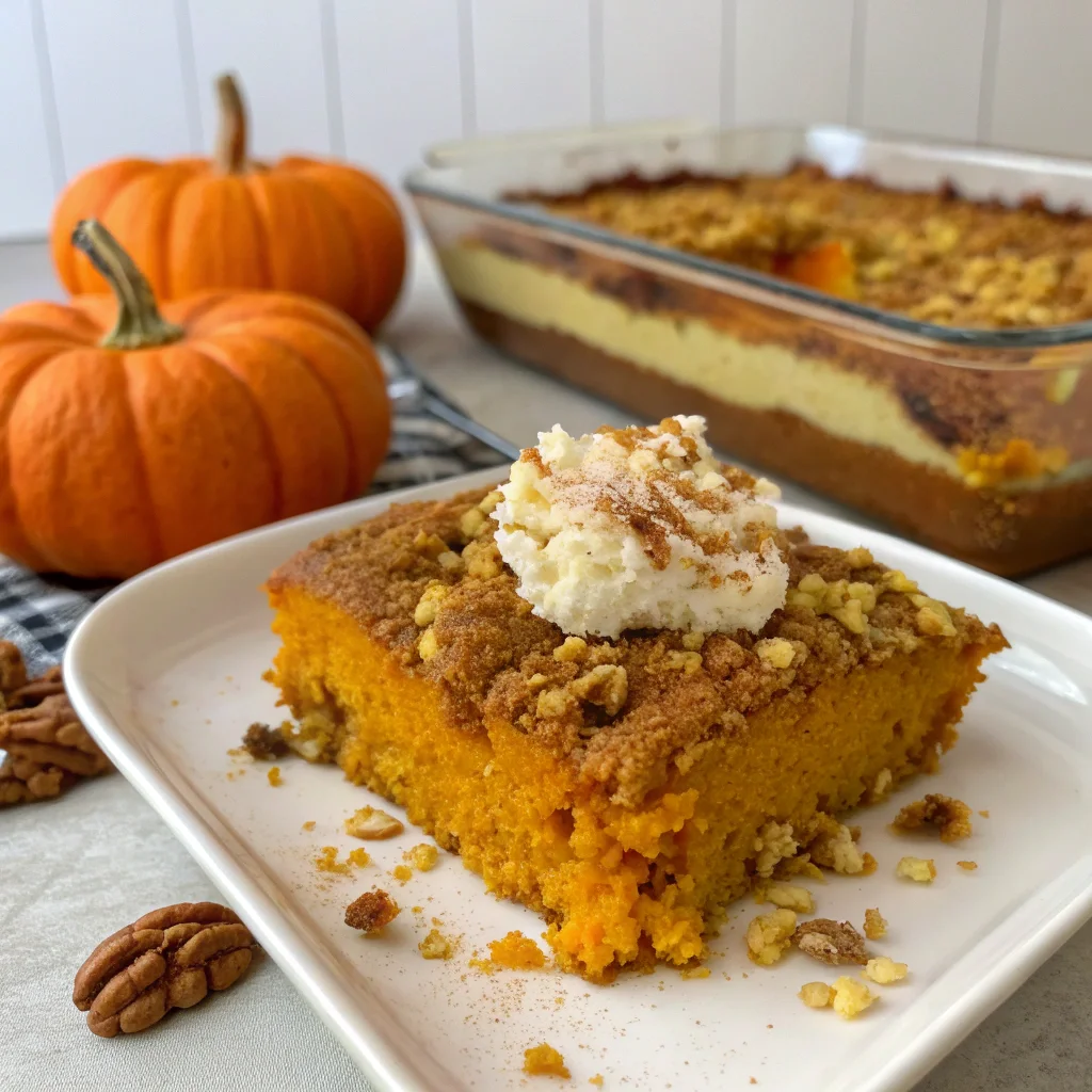 pumpkin dump cake recipe