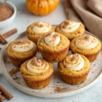 Pumpkin cheesecake muffins